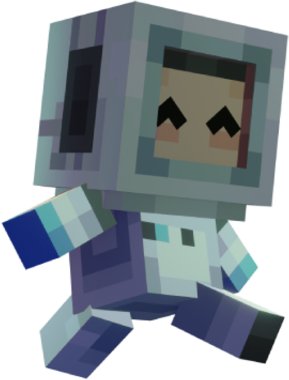 Lunar Client astronaut mascot